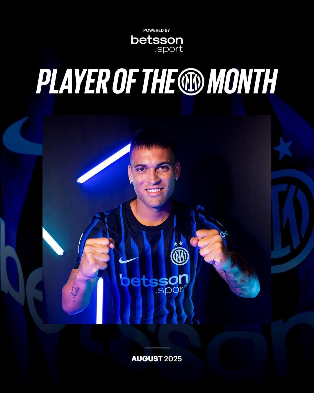 世界杯高清播放平台-意甲前两轮贡献一传一射,劳塔罗当选国米8月队内最佳球员