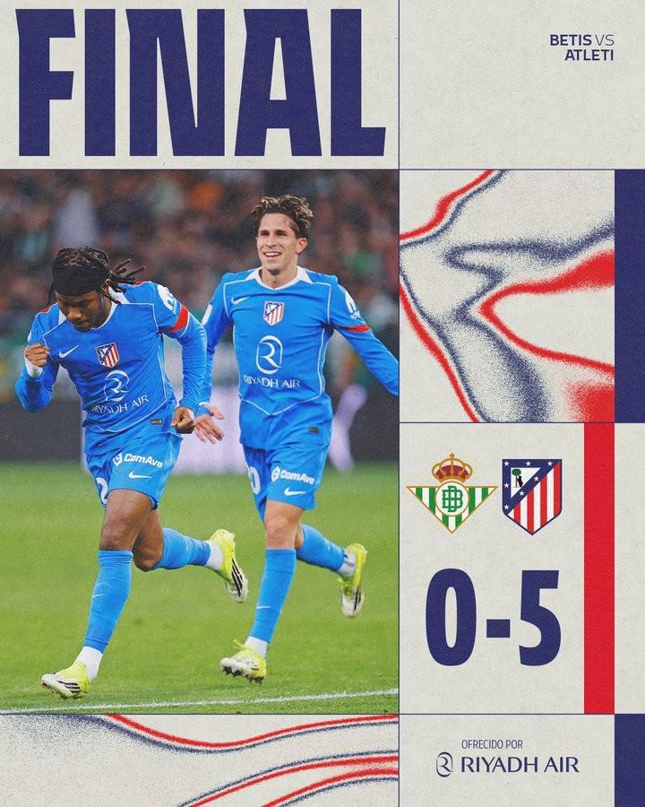 世界杯官网直播软件下载-5球大胜贝蒂斯，马竞创造队史国王杯客场最大比分胜利